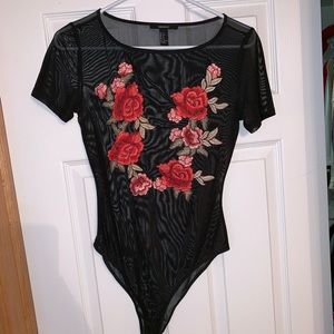 Sheer Floral Bodysuit